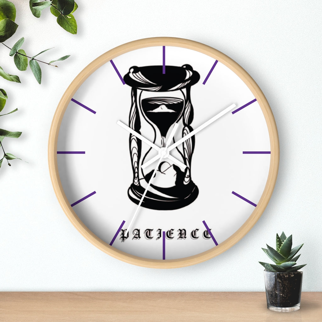 PATIENCE Wall clock - DyesByKaleb