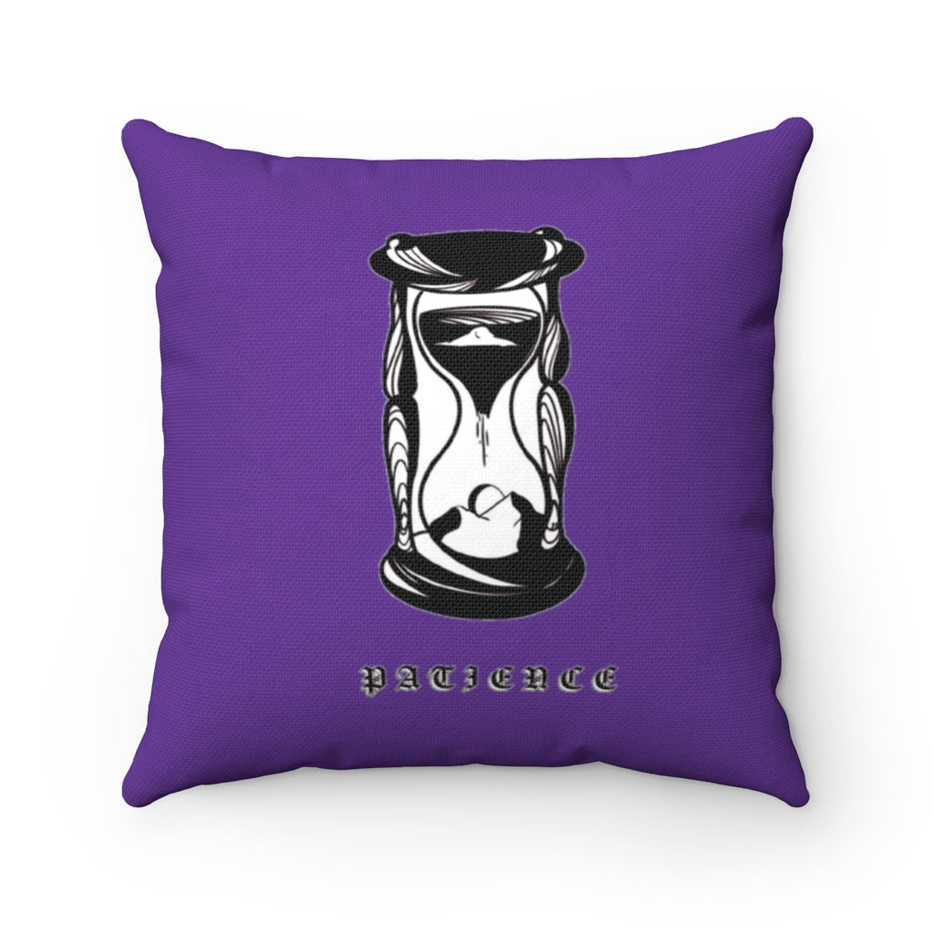 Purple PATIENCE Pillow - DyesByKaleb