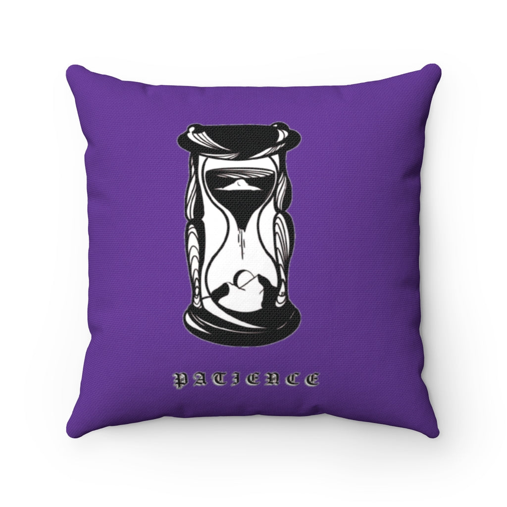 Purple PATIENCE Pillow - DyesByKaleb 