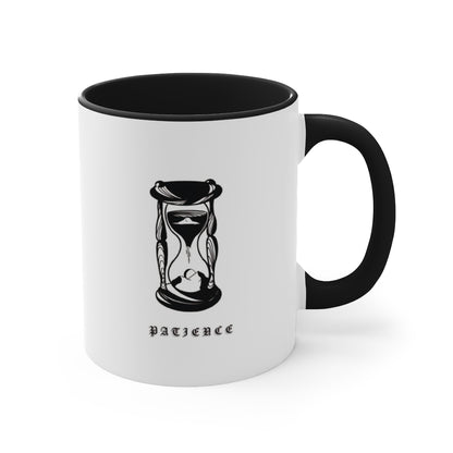 PATIENCE Accent Coffee Mug, 11oz - DyesByKaleb 