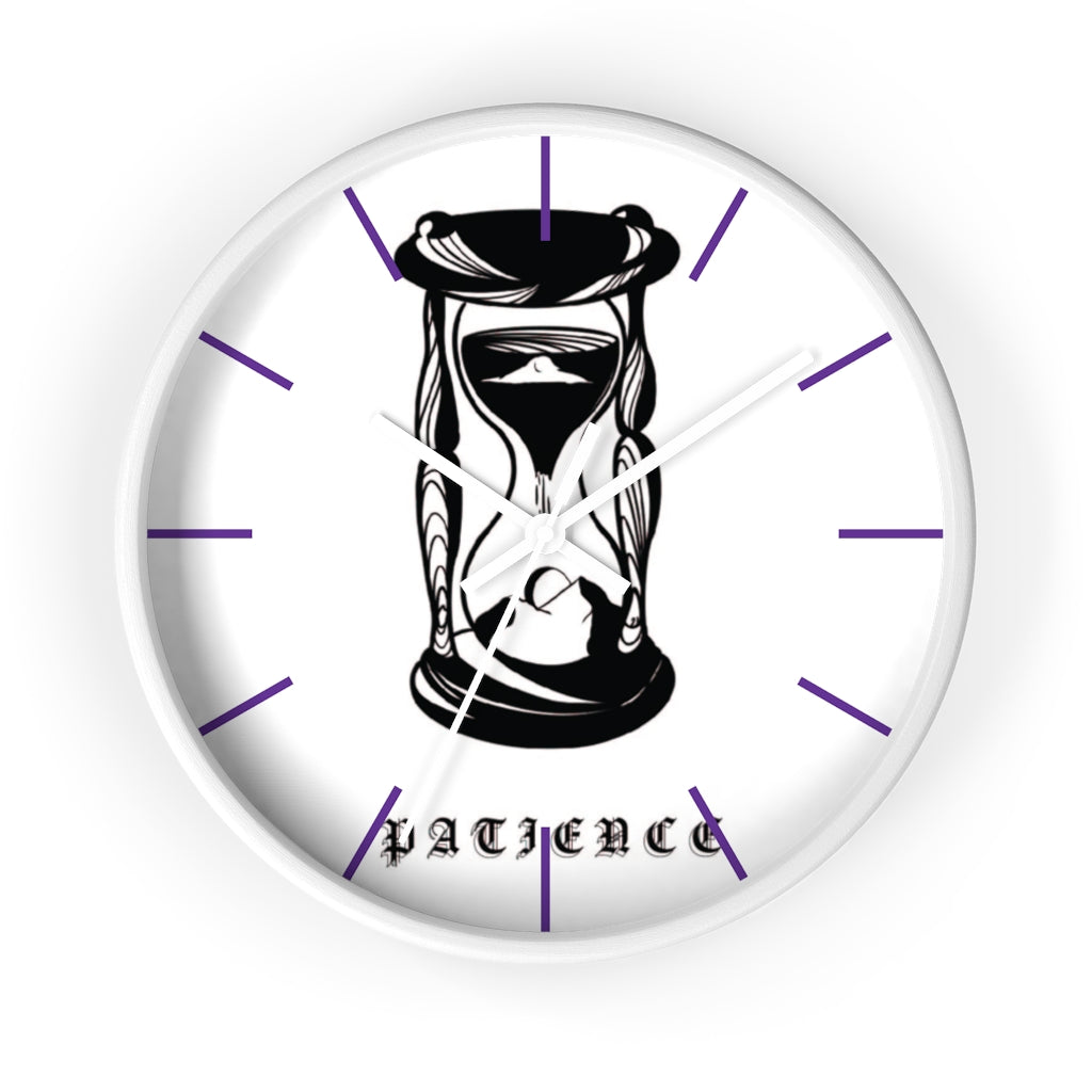 PATIENCE Wall clock - DyesByKaleb 