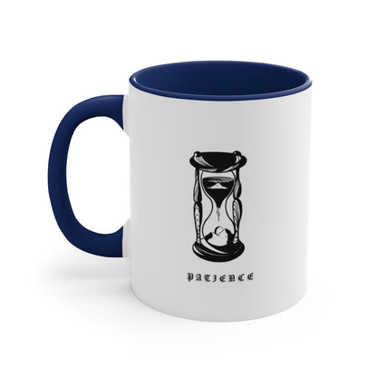 PATIENCE Accent Coffee Mug, 11oz - DyesByKaleb 