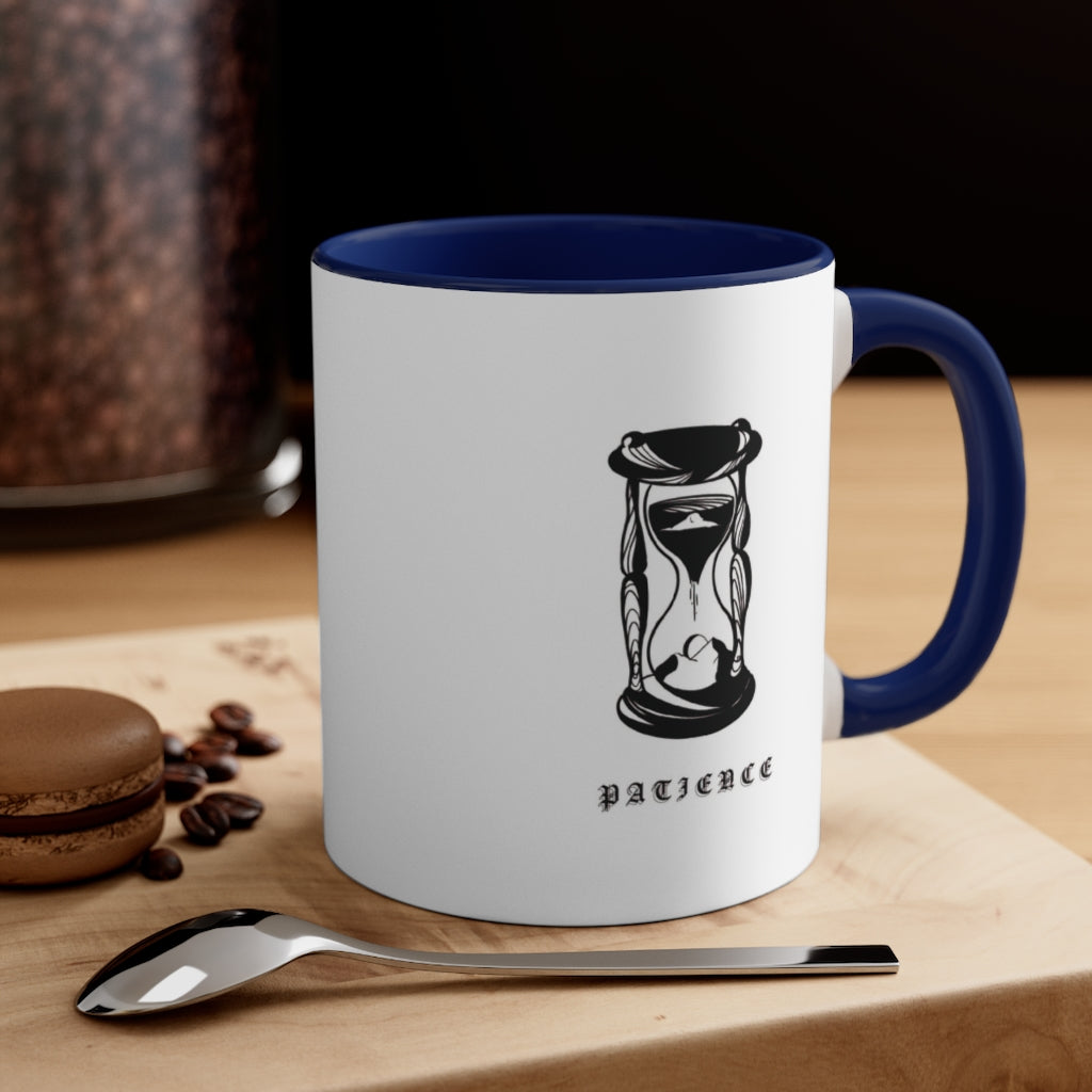 PATIENCE Accent Coffee Mug, 11oz - DyesByKaleb 