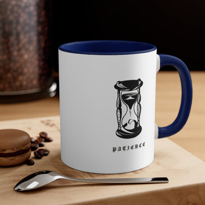 PATIENCE Accent Coffee Mug, 11oz - DyesByKaleb 