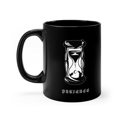 Black PATIENCE Mug - DyesByKaleb 