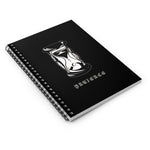 Load image into Gallery viewer, PATIENCE Spiral Notebook Black - Ruled Line - DyesByKaleb 
