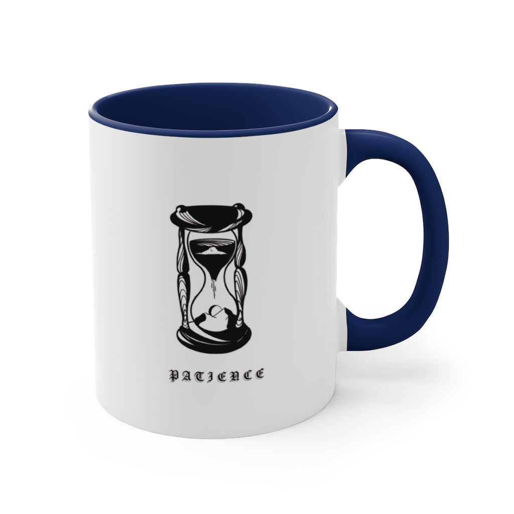 PATIENCE Accent Coffee Mug, 11oz - DyesByKaleb 