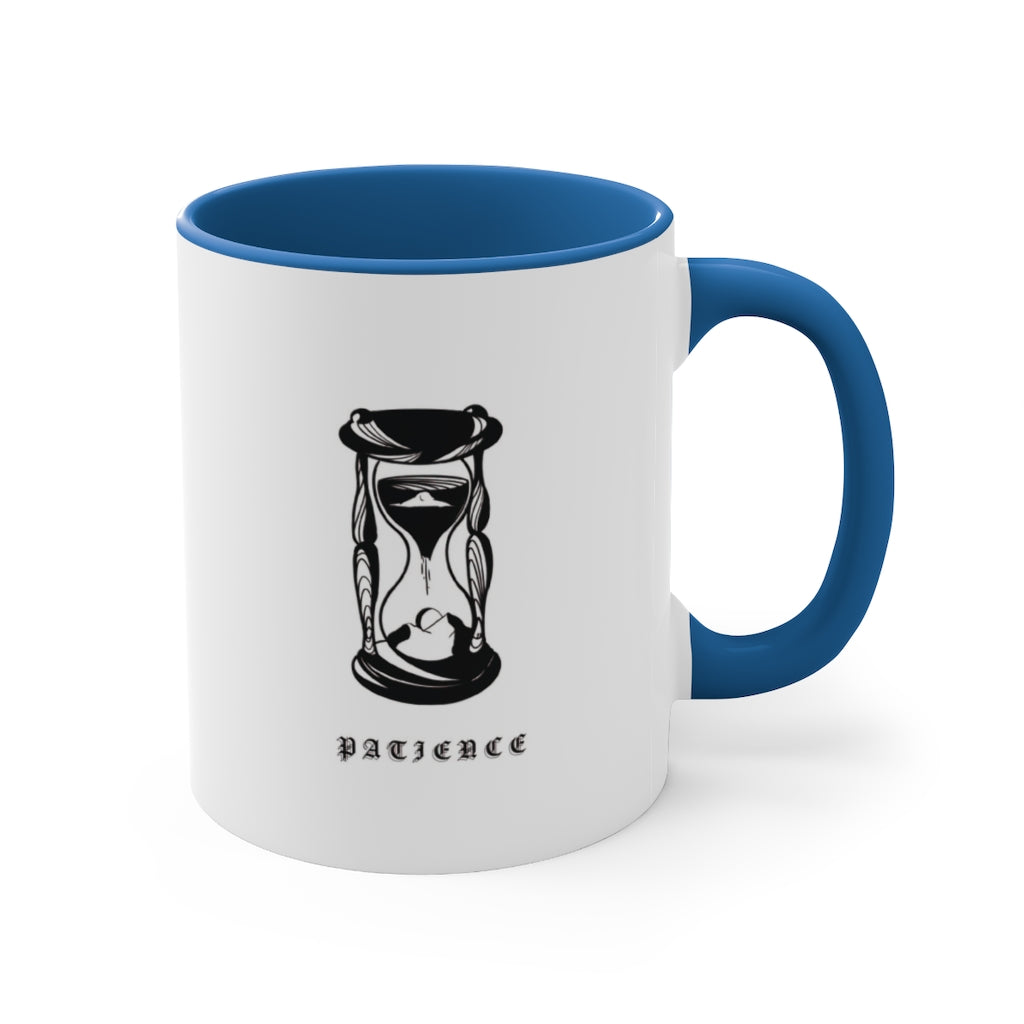 PATIENCE Accent Coffee Mug, 11oz - DyesByKaleb 