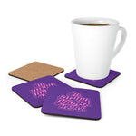 Load image into Gallery viewer, I&#39;m Happy You&#39;re Here Purple Coaster - DyesByKaleb 
