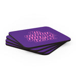Load image into Gallery viewer, I&#39;m Happy You&#39;re Here Purple Coaster - DyesByKaleb 
