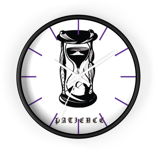 PATIENCE Wall clock - DyesByKaleb 